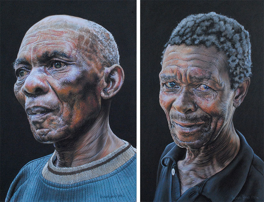 Highly detailed pastel portraits by Helena Hugo Article Image
