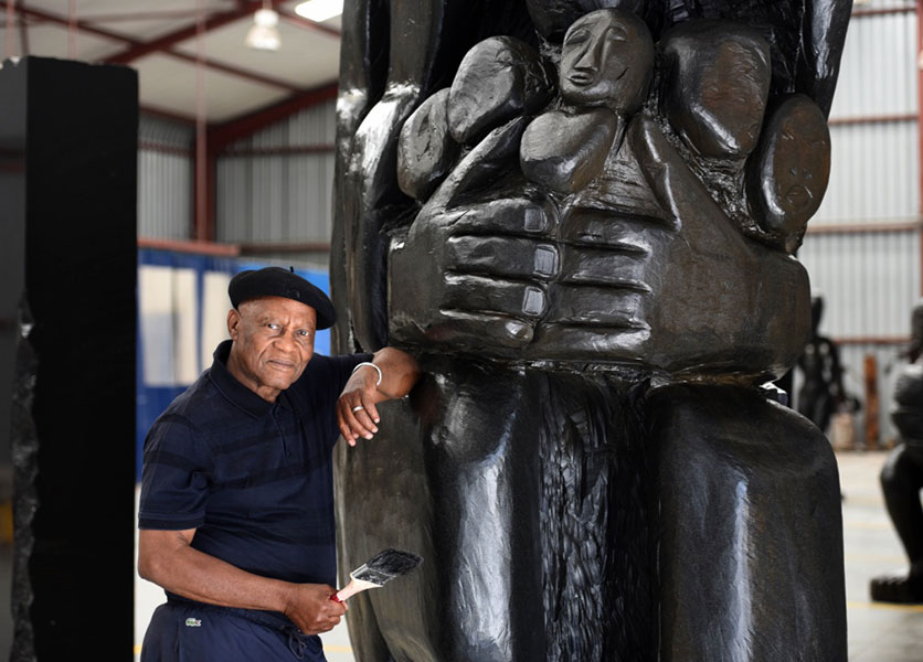 Sangoma' bone sculptures test digital and art realms Article Image