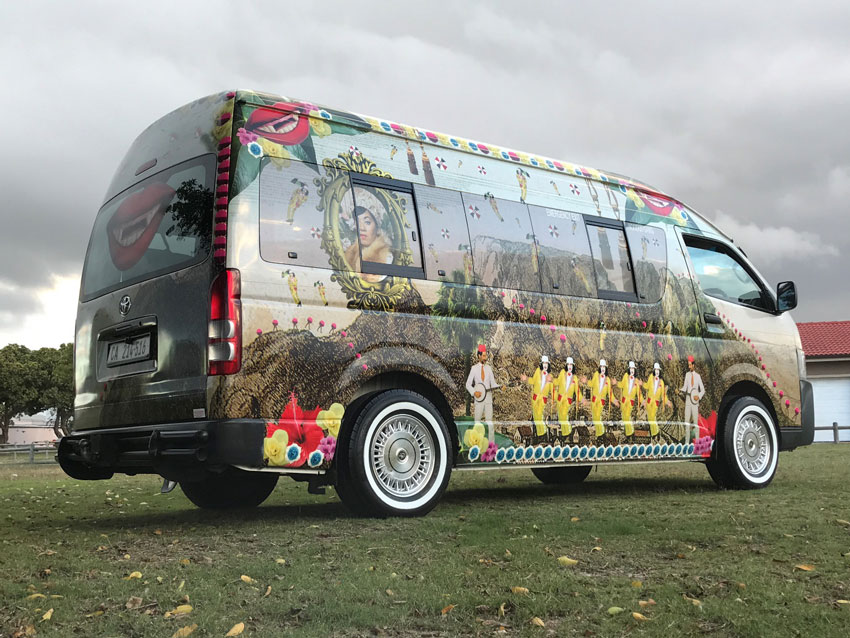 Minibus taxi becomes mobile art gallery  Article Image